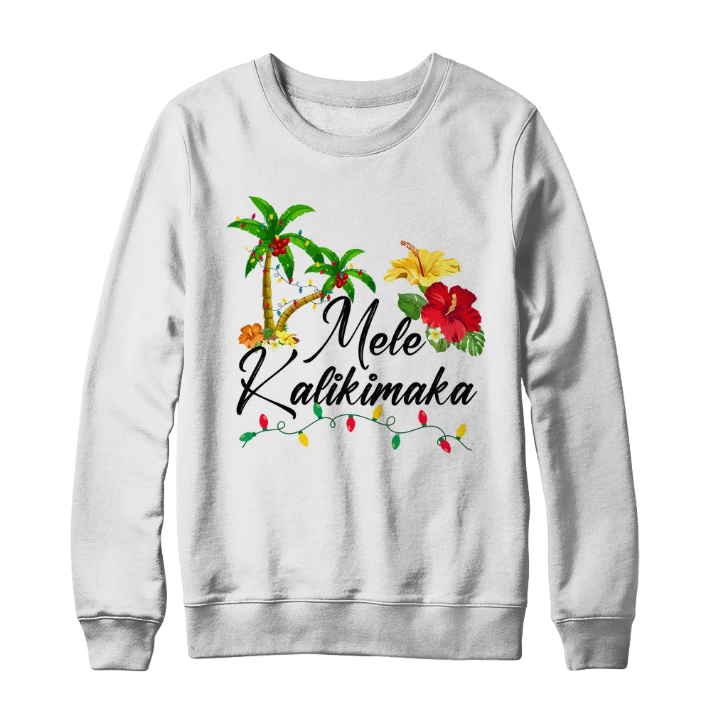 Mele Kalikimaka Tropical Christmas Family Hawaiian Xmas Shirt & Sweatshirt | teecentury
