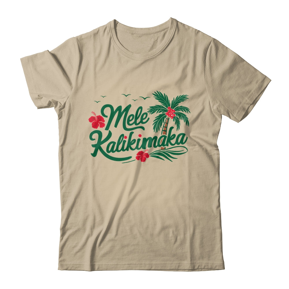 Mele Kalikimaka Tropical Christmas Hawaiian Hawaii Xmas Shirt & Sweatshirt | teecentury