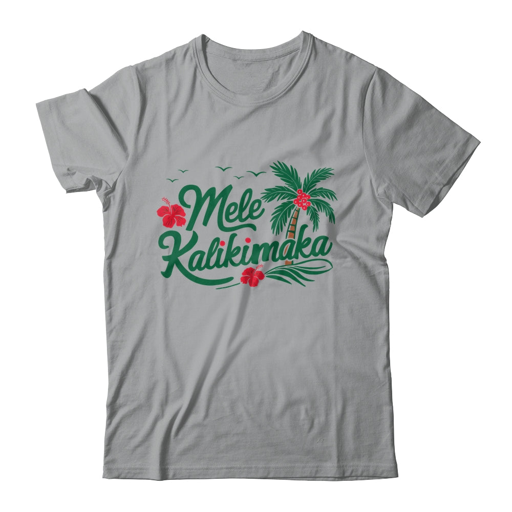 Mele Kalikimaka Tropical Christmas Hawaiian Hawaii Xmas Shirt & Sweatshirt | teecentury