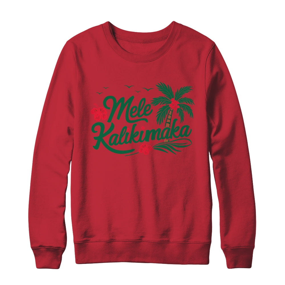Mele Kalikimaka Tropical Christmas Hawaiian Hawaii Xmas Shirt & Sweatshirt | teecentury