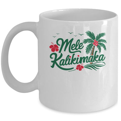 Mele Kalikimaka Tropical Christmas Hawaiian Hawaii Xmas Mug | teecentury