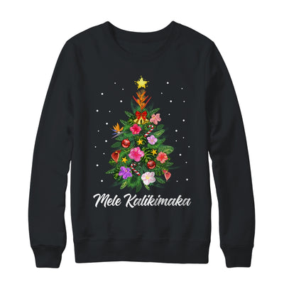 Mele Kalikimaka Xmas For Hawaiian Hawaii Christmas Tree Shirt & Sweatshirt | teecentury