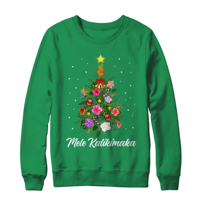 Mele Kalikimaka Xmas For Hawaiian Hawaii Christmas Tree Shirt & Sweatshirt | teecentury