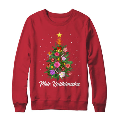 Mele Kalikimaka Xmas For Hawaiian Hawaii Christmas Tree Shirt & Sweatshirt | teecentury