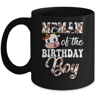 Memaw Of The Birthday Boy Cow Farm 1st Birthday Boy Mug | teecentury