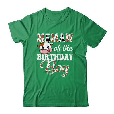 Memaw Of The Birthday Boy Cow Farm 1st Birthday Boy Shirt & Hoodie | teecentury