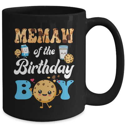 Memaw Of The Birthday Boy Milk And Cookies 1st Birthday Mug | teecentury