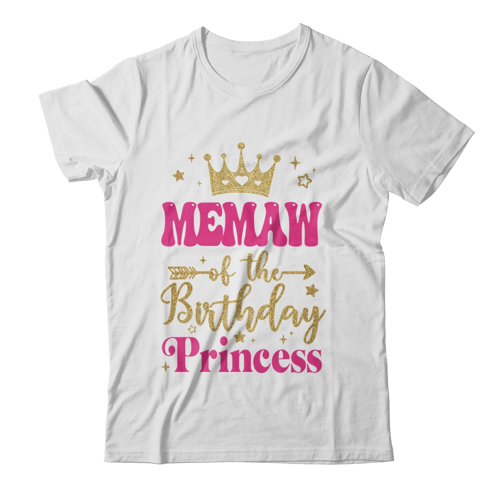 Memaw Of The Birthday For Girl 1st Birthday Princess Girl Shirt & Hoodie | teecentury
