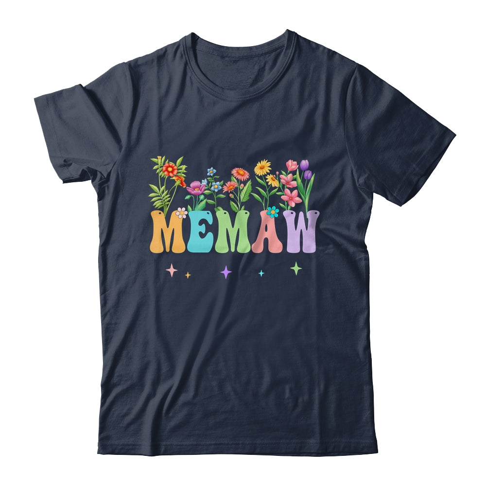 Memaw Women Wildflower Floral Design Memaw Mothers Day Shirt & Tank Top | teecentury