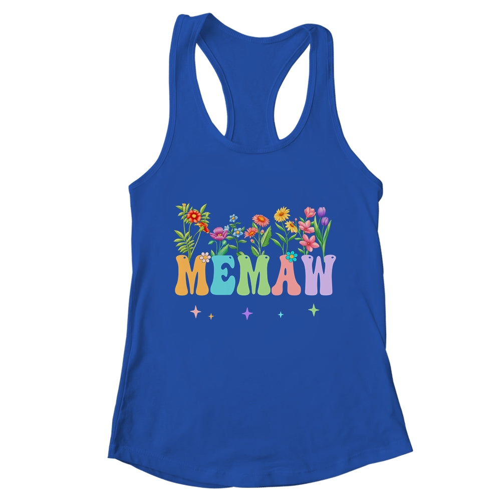 Memaw Women Wildflower Floral Design Memaw Mothers Day Shirt & Tank Top | teecentury