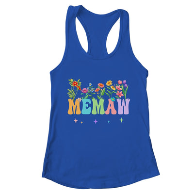 Memaw Women Wildflower Floral Design Memaw Mothers Day Shirt & Tank Top | teecentury