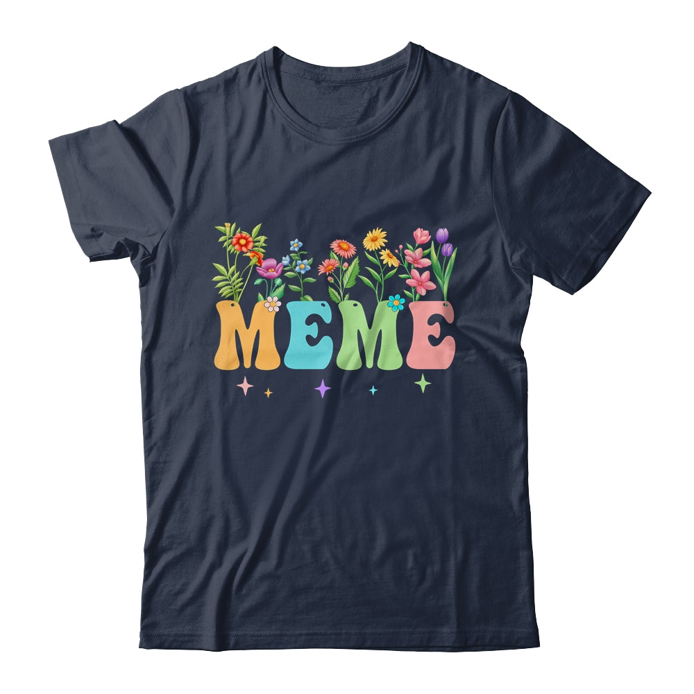 Meme Women Wildflower Floral Design Meme Mothers Day Shirt & Tank Top | teecentury