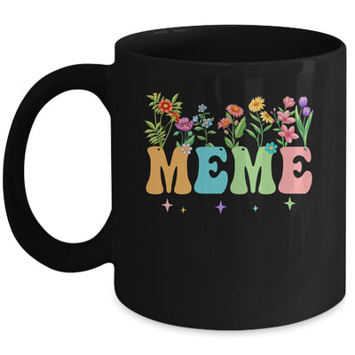 Meme Women Wildflower Floral Design Meme Mothers Day Mug | teecentury