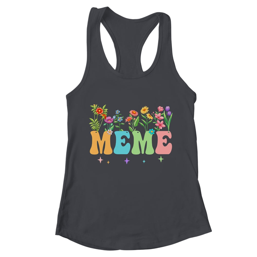 Meme Women Wildflower Floral Design Meme Mothers Day Shirt & Tank Top | teecentury