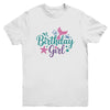 Mermaid Birthday Girl Kids Mermaid Birthday Youth Shirt | teecentury