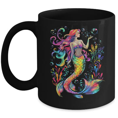 Mermaid Colorful Abstract Painting Art Graphic Women Girls Mug | teecentury
