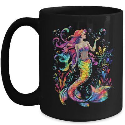 Mermaid Colorful Abstract Painting Art Graphic Women Girls Mug | teecentury