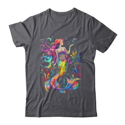 Mermaid Colorful Abstract Painting Art Graphic Women Girls Shirt & Tank Top | teecentury