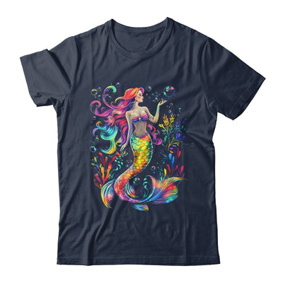 Mermaid Colorful Abstract Painting Art Graphic Women Girls Shirt & Tank Top | teecentury