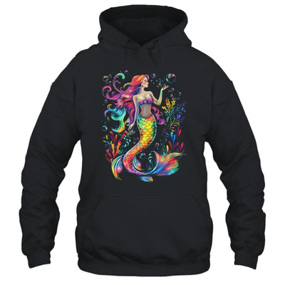 Mermaid Colorful Abstract Painting Art Graphic Women Girls Shirt & Tank Top | teecentury