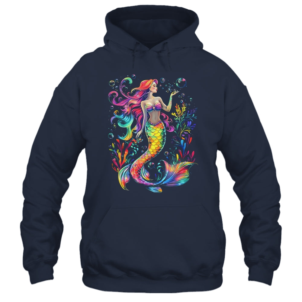 Mermaid Colorful Abstract Painting Art Graphic Women Girls Shirt & Tank Top | teecentury