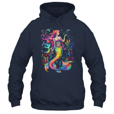Mermaid Colorful Abstract Painting Art Graphic Women Girls Shirt & Tank Top | teecentury