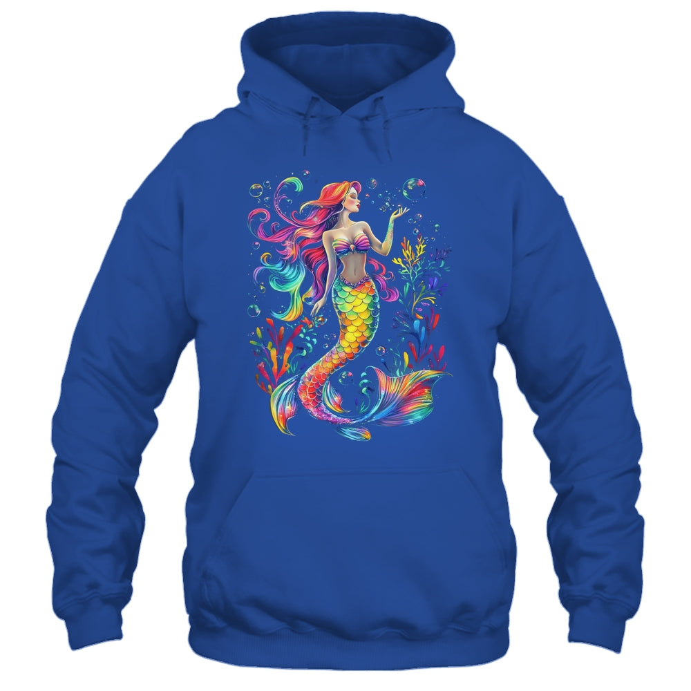 Mermaid Colorful Abstract Painting Art Graphic Women Girls Shirt & Tank Top | teecentury