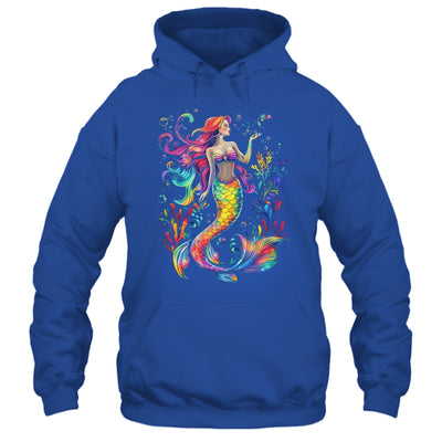 Mermaid Colorful Abstract Painting Art Graphic Women Girls Shirt & Tank Top | teecentury
