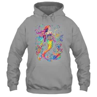 Mermaid Colorful Abstract Painting Art Graphic Women Girls Shirt & Tank Top | teecentury