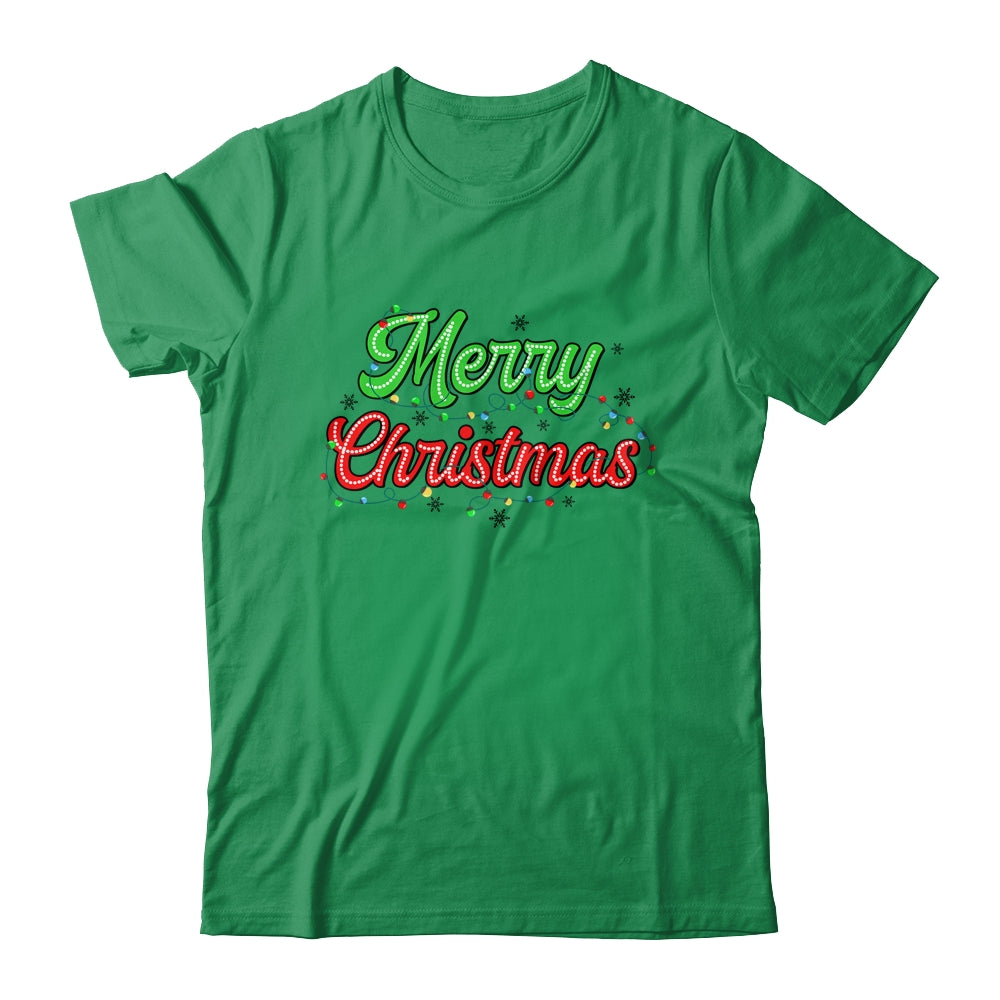 Merry Christmas 2024 Family Matching Christmas Lights Xmas Shirt & Sweatshirt | teecentury