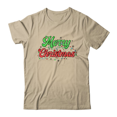 Merry Christmas 2024 Family Matching Christmas Lights Xmas Shirt & Sweatshirt | teecentury