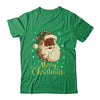Merry Christmas Black Leopard African Santa Claus Shirt & Sweatshirt | teecentury