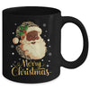 Merry Christmas Black Leopard African Santa Claus Mug | teecentury