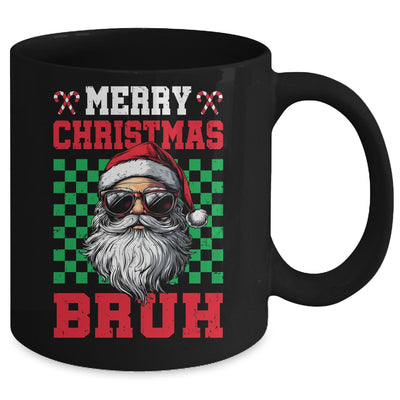 Merry Christmas Bruh Santa Claus Retro Bruh Family Teen Men Mug | teecentury