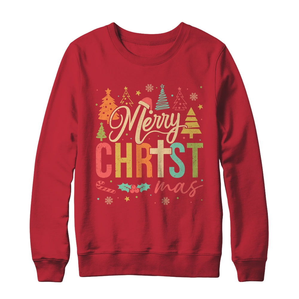Merry Christmas Christian Jesus Christmas Xmas Men Women Shirt & Sweatshirt | teecentury