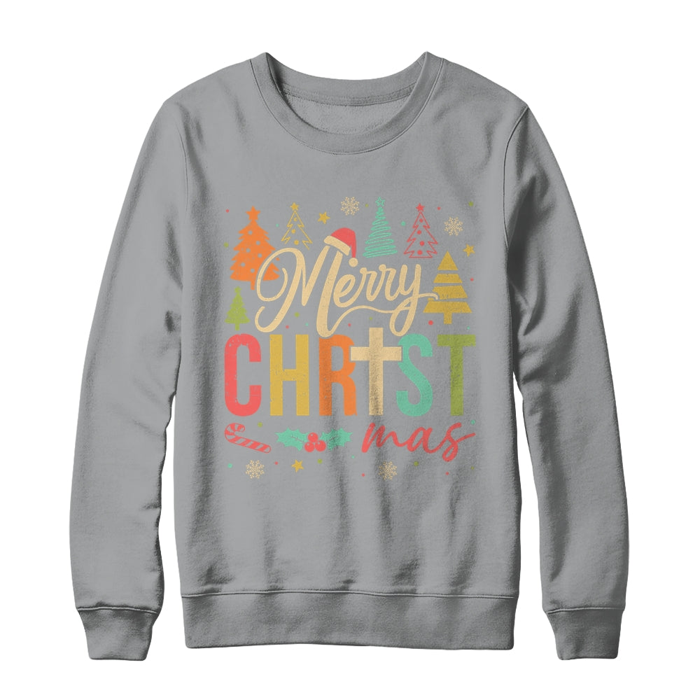 Merry Christmas Christian Jesus Christmas Xmas Men Women Shirt & Sweatshirt | teecentury