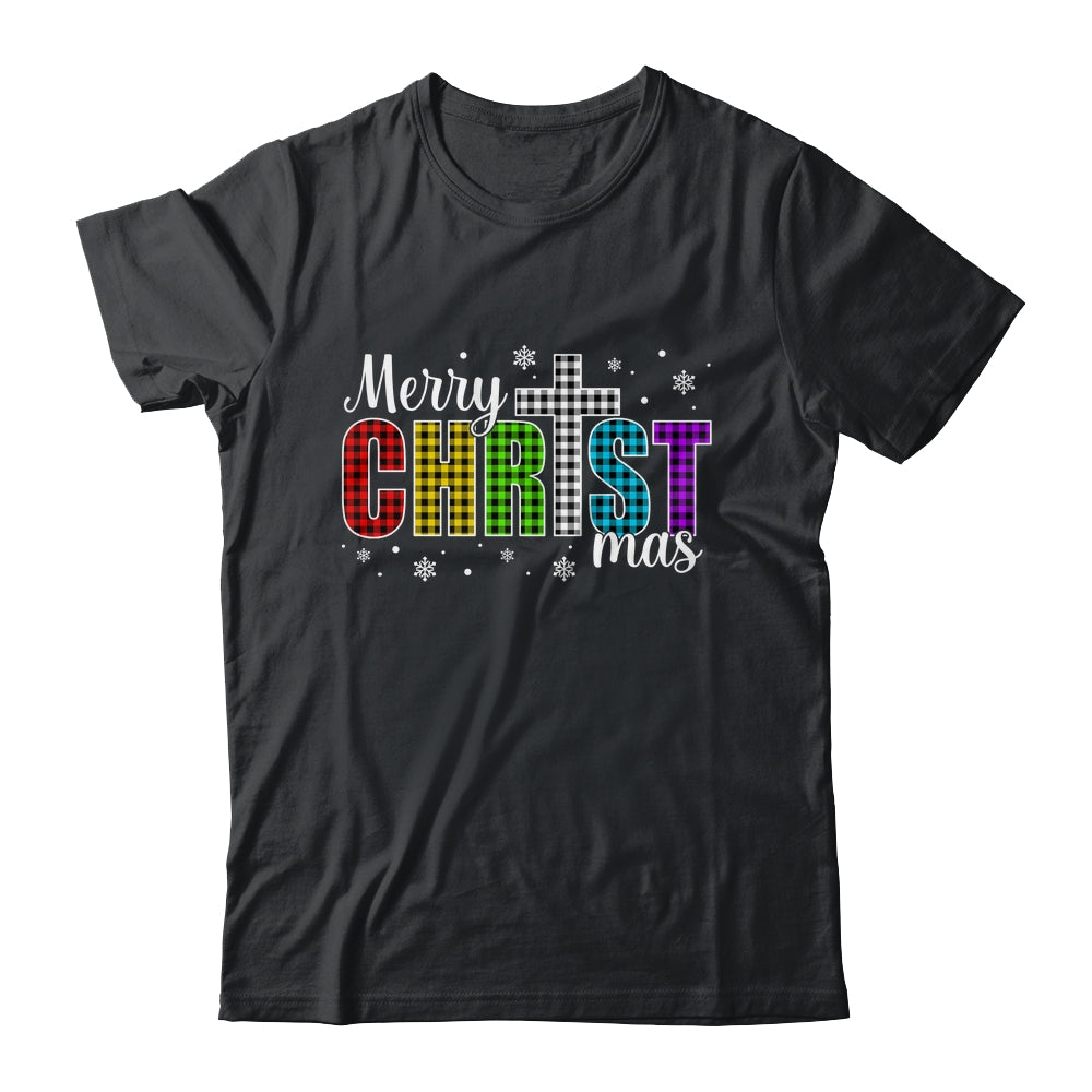 Merry Christmas Christian Xmas Jesus Holiday Family Faith Shirt & Sweatshirt | teecentury