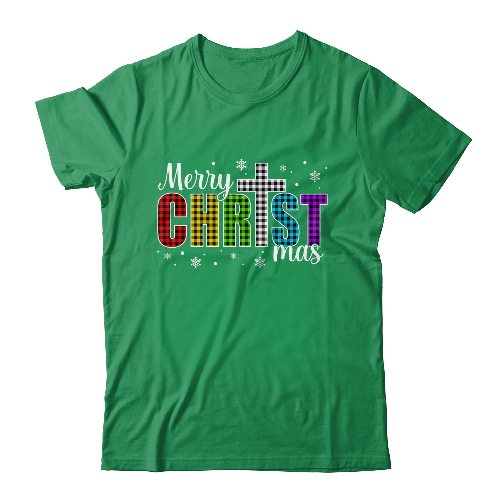 Merry Christmas Christian Xmas Jesus Holiday Family Faith Shirt & Sweatshirt | teecentury
