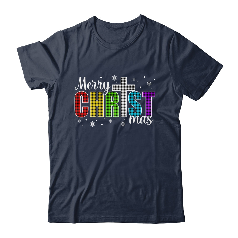 Merry Christmas Christian Xmas Jesus Holiday Family Faith Shirt & Sweatshirt | teecentury
