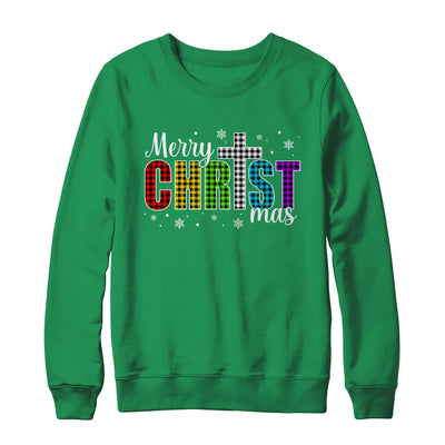 Merry Christmas Christian Xmas Jesus Holiday Family Faith Shirt & Sweatshirt | teecentury