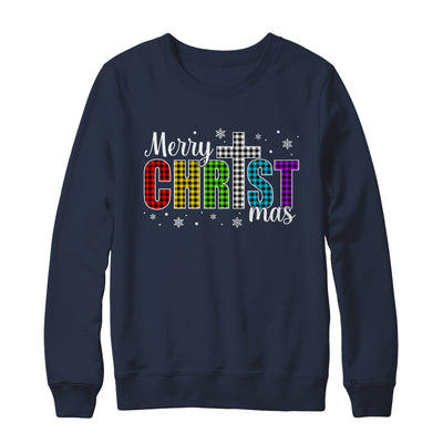 Merry Christmas Christian Xmas Jesus Holiday Family Faith Shirt & Sweatshirt | teecentury