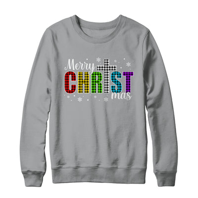 Merry Christmas Christian Xmas Jesus Holiday Family Faith Shirt & Sweatshirt | teecentury