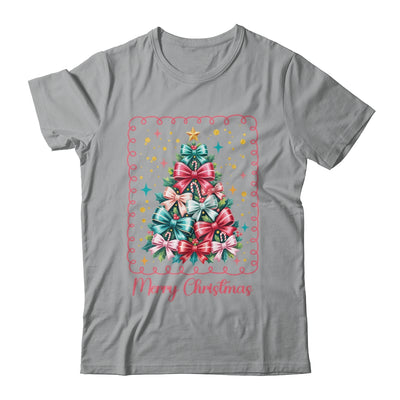 Merry Christmas Coquette Christmas Tree Vintage Bow Women Shirt & Sweatshirt | teecentury