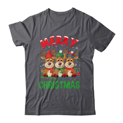Merry Christmas Funny Christmas Reindeer Men Women Kids Xmas Shirt & Sweatshirt | teecentury