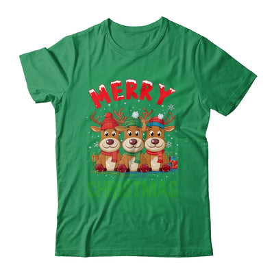Merry Christmas Funny Christmas Reindeer Men Women Kids Xmas Shirt & Sweatshirt | teecentury