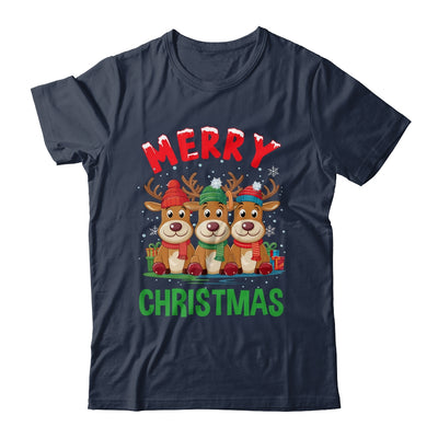 Merry Christmas Funny Christmas Reindeer Men Women Kids Xmas Shirt & Sweatshirt | teecentury