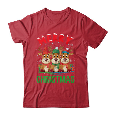 Merry Christmas Funny Christmas Reindeer Men Women Kids Xmas Shirt & Sweatshirt | teecentury