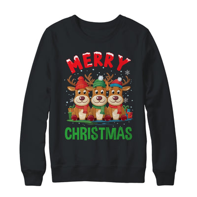 Merry Christmas Funny Christmas Reindeer Men Women Kids Xmas Shirt & Sweatshirt | teecentury