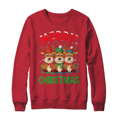 Merry Christmas Funny Christmas Reindeer Men Women Kids Xmas Shirt & Sweatshirt | teecentury
