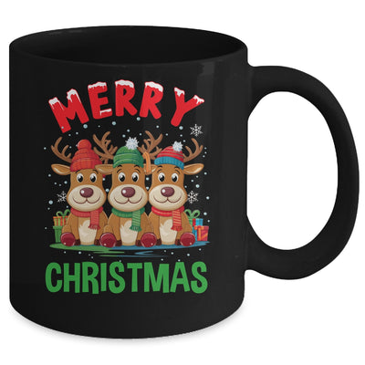 Merry Christmas Funny Christmas Reindeer Men Women Kids Xmas Mug | teecentury